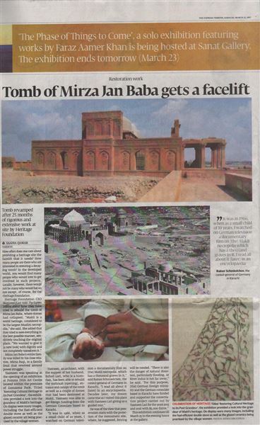 Tomb of Mirza Jan Baba gets a facelift