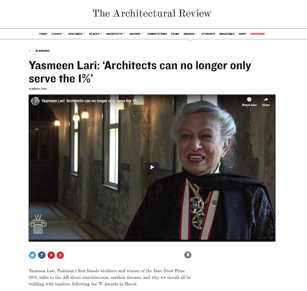 Yasmeen Lari: ‘Architects can no longer only serve the 1%’