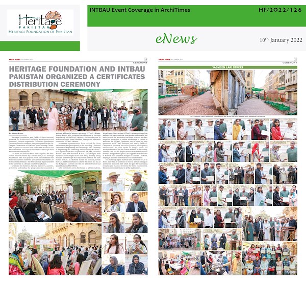 INTBAU Event Coverage in ArchiTimes - Janauary 2020
